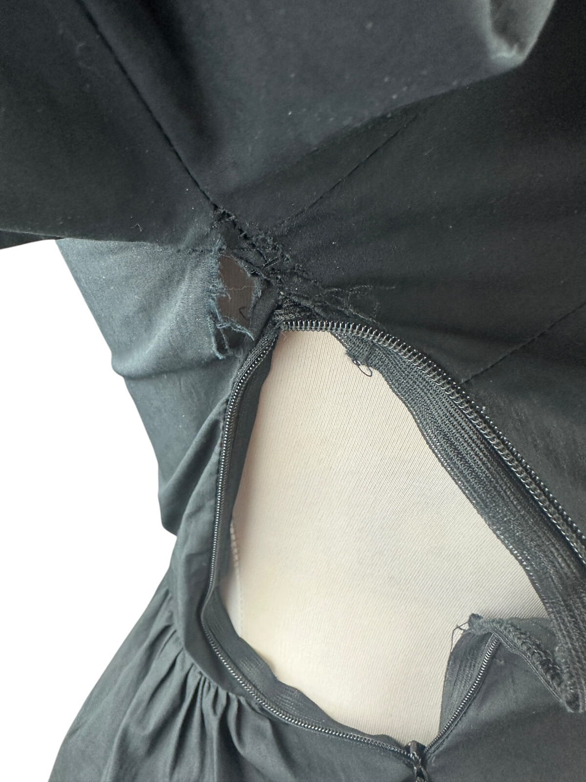 *Flawed* Victorian Choice Black Blouse Steampunk Witchy Goth Button Top Medium