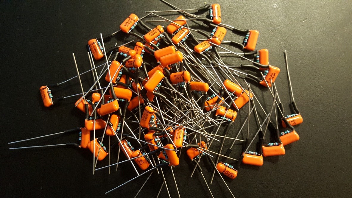 4 -Sprague ORANGE DROP Treble Bleed Mods .0015uf/150k - Strat, Tele, humbuck