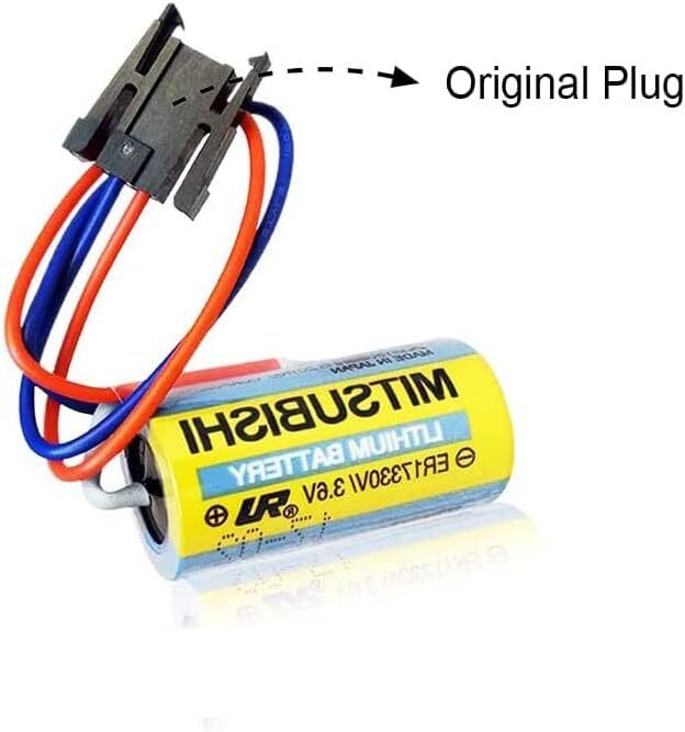 LOT (1-100 Pack) Mitsubishi A6BAT ER17330V/3.6V Size 2/3A PLC LI-ion Battery US