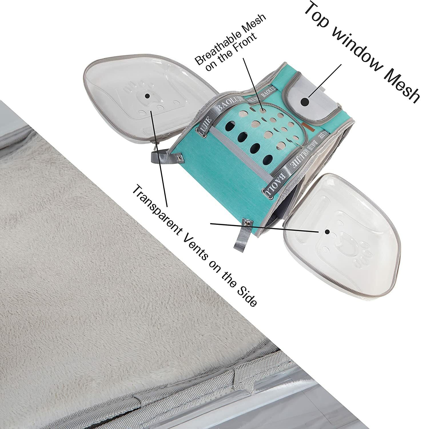 Pet Cat Dog Carrier Bag Backpack Travel Hiking Cat Handbag Folding Portable US