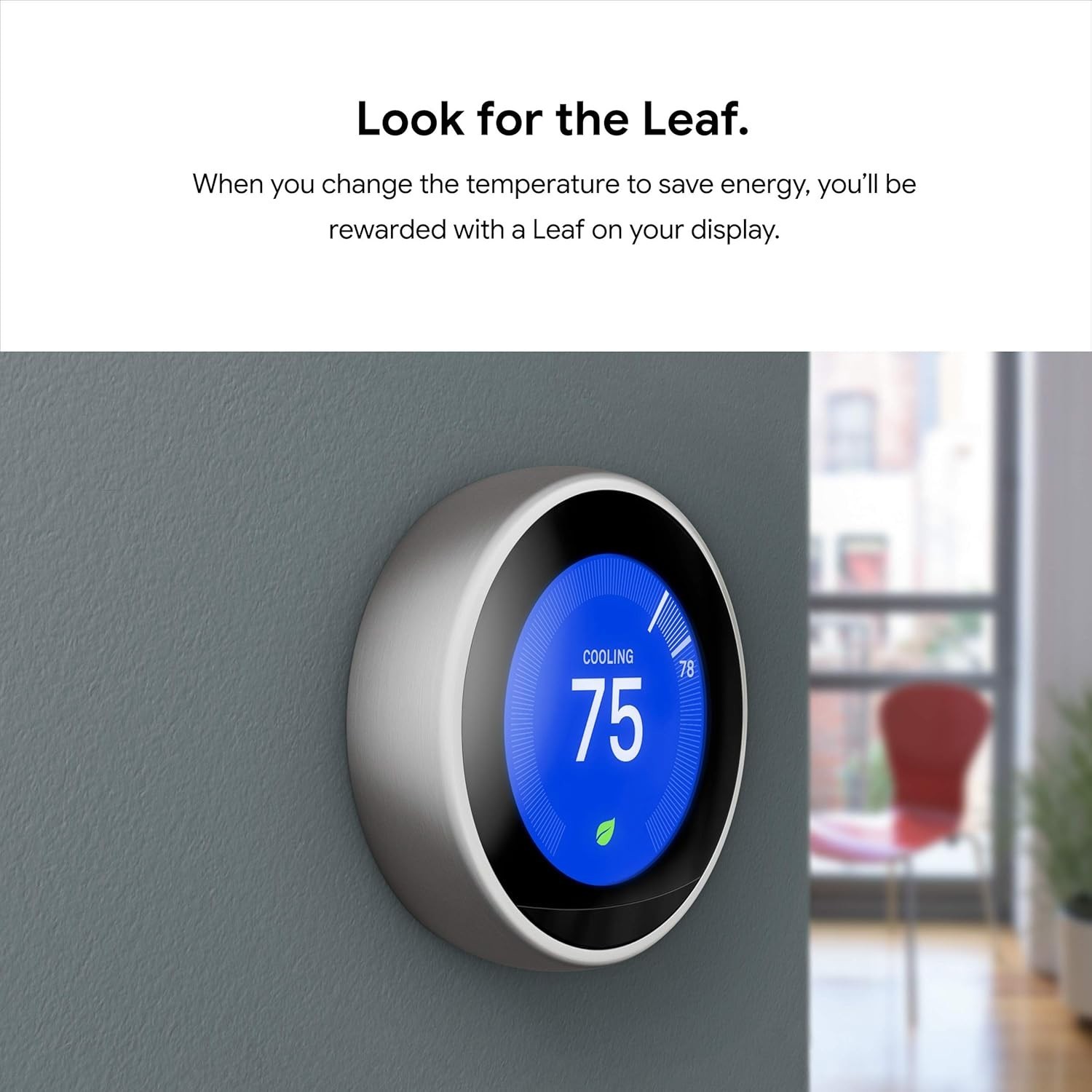 Google Nest Learning Thermostat 3rd Gen Used Good Condition (Stainless Steel)