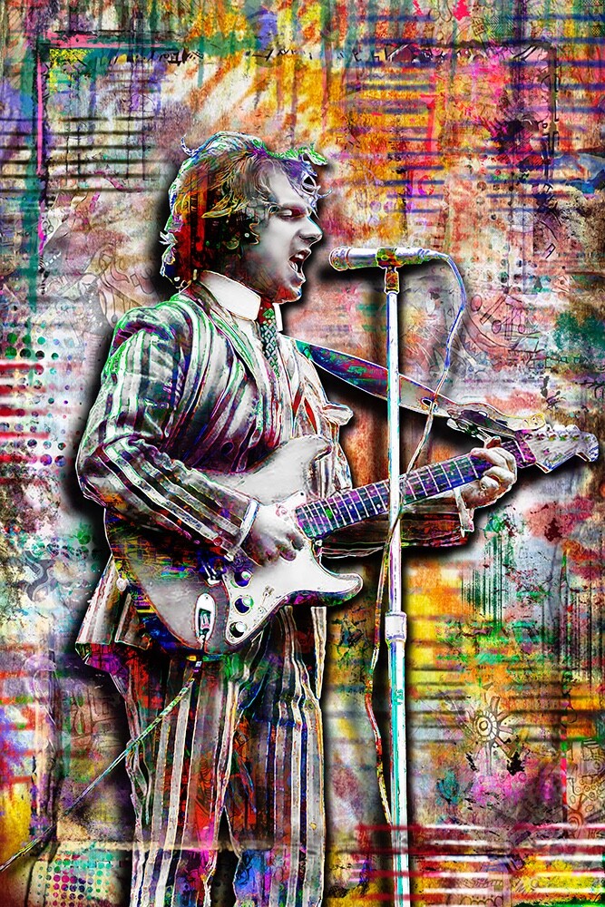 Van Morrison 12x18in Poster,  VAN MORRISON Young Print Art Free Shipping US