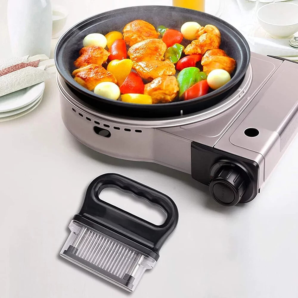 New Meat Tenderizer with 48 Stainless Steel Ultra Sharp Needle Blades BBQ Tool