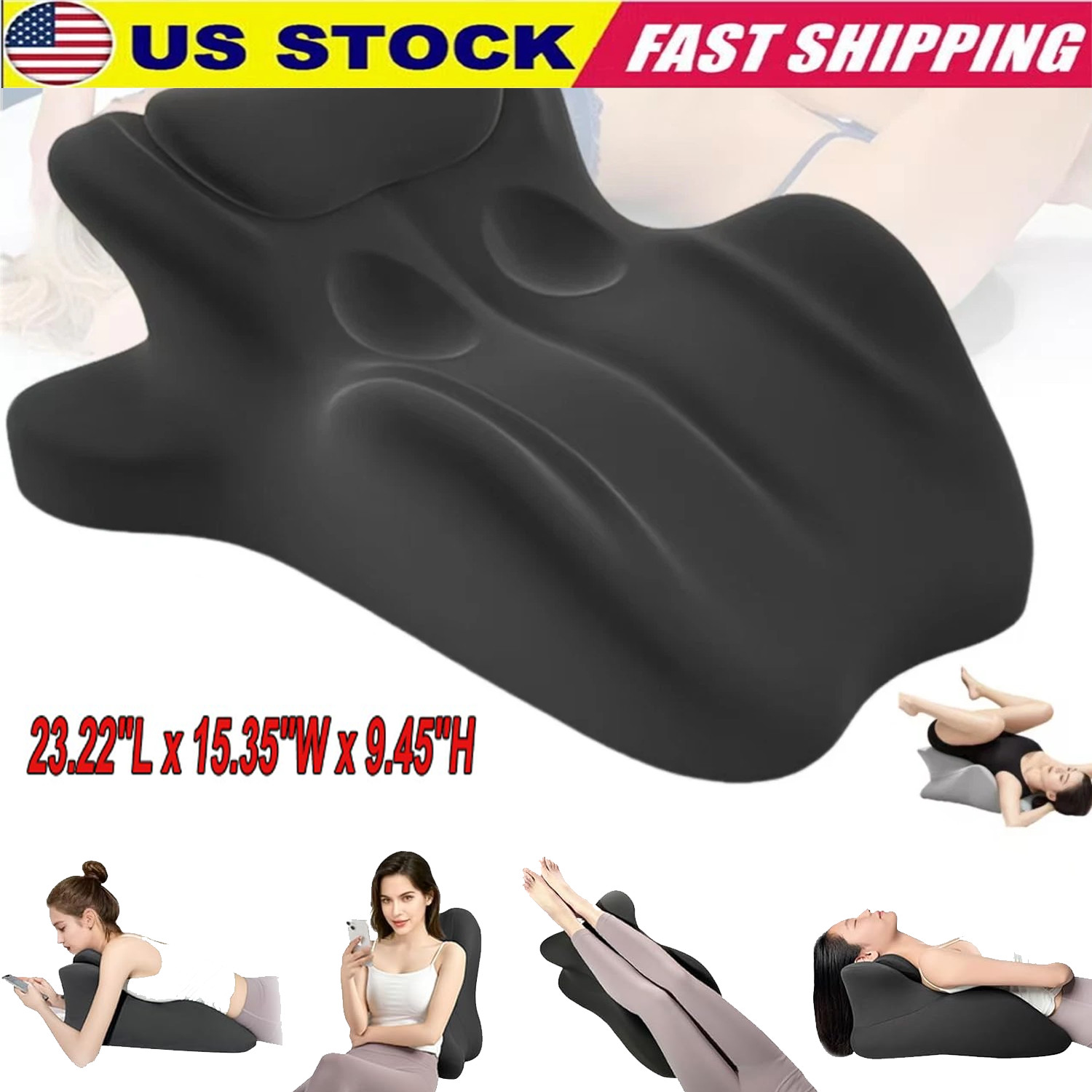 Sweet Spot Pillow Chiro Monk Pillows for Couples Ergonomic Memory Foam 27° Angle