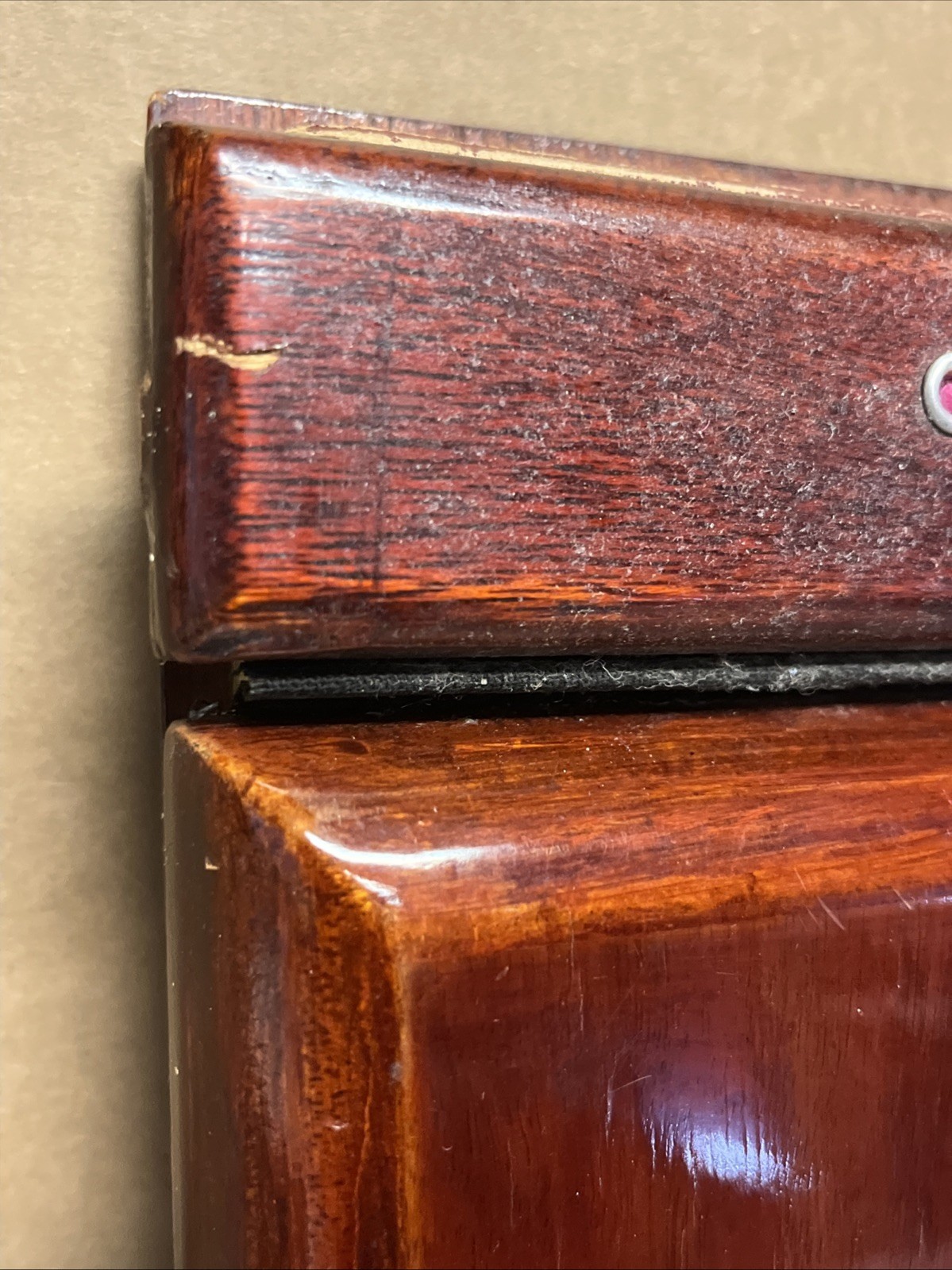 Asian Wood Inlayed Photo Album Abalone Shell Peacocks Flowers Music Book Vintage