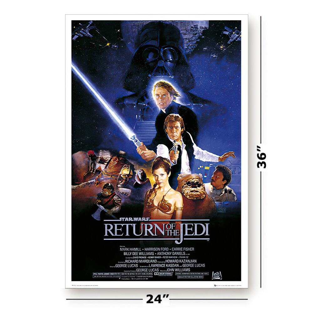 STAR WARS: EPISODE I-VI - 6 PIECE MOVIE POSTER SET (REGULARS 1) (24 X 36" EACH)