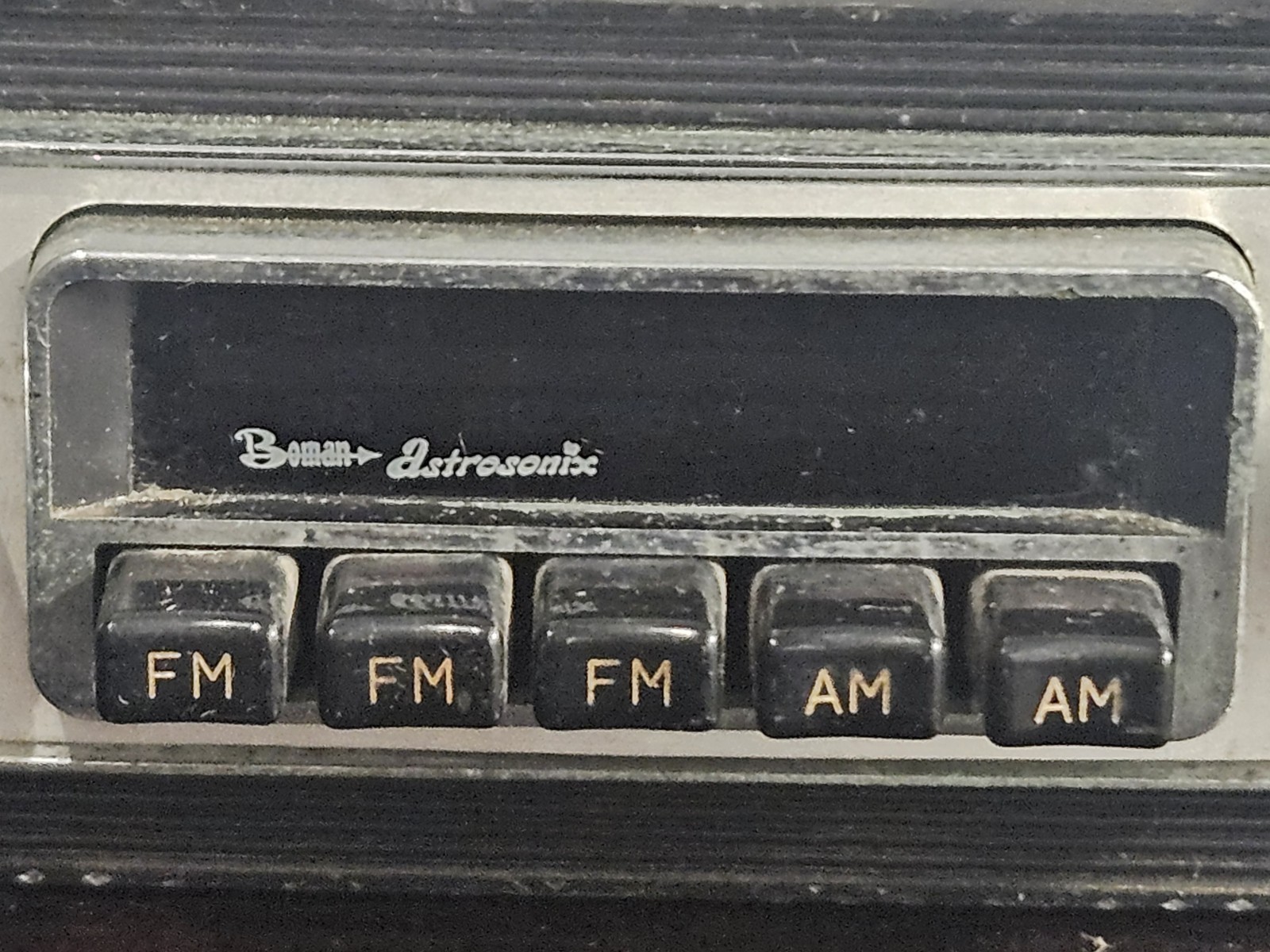 Vintage Boman Astrosonix 350-FM Car Radio AM/FM 12V Shaft Style Made in Japan