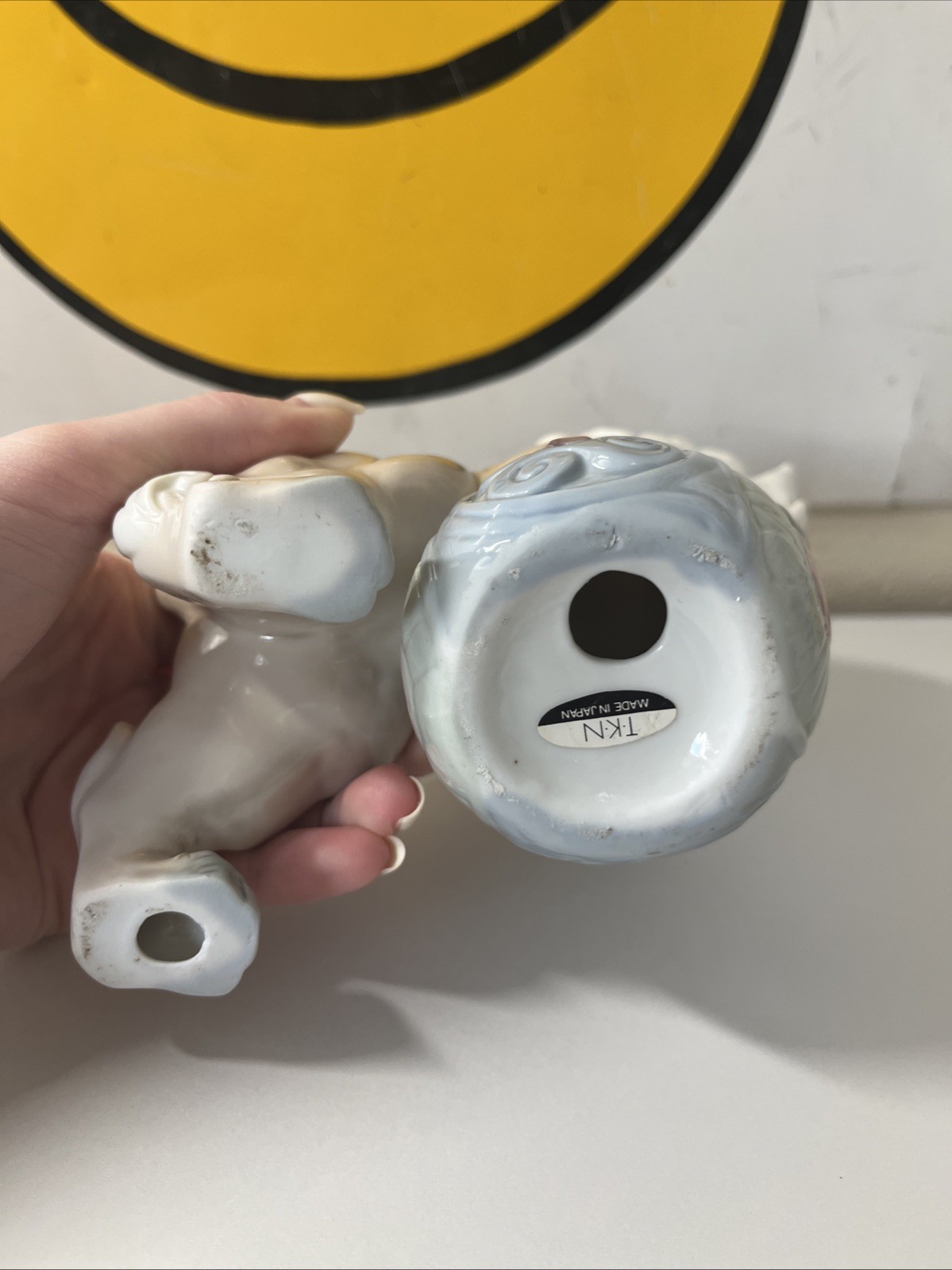 Vintage Set TKN Japan Porcelain Shishi Komainu Guardian Lion Foo Dogs Yoshimi K