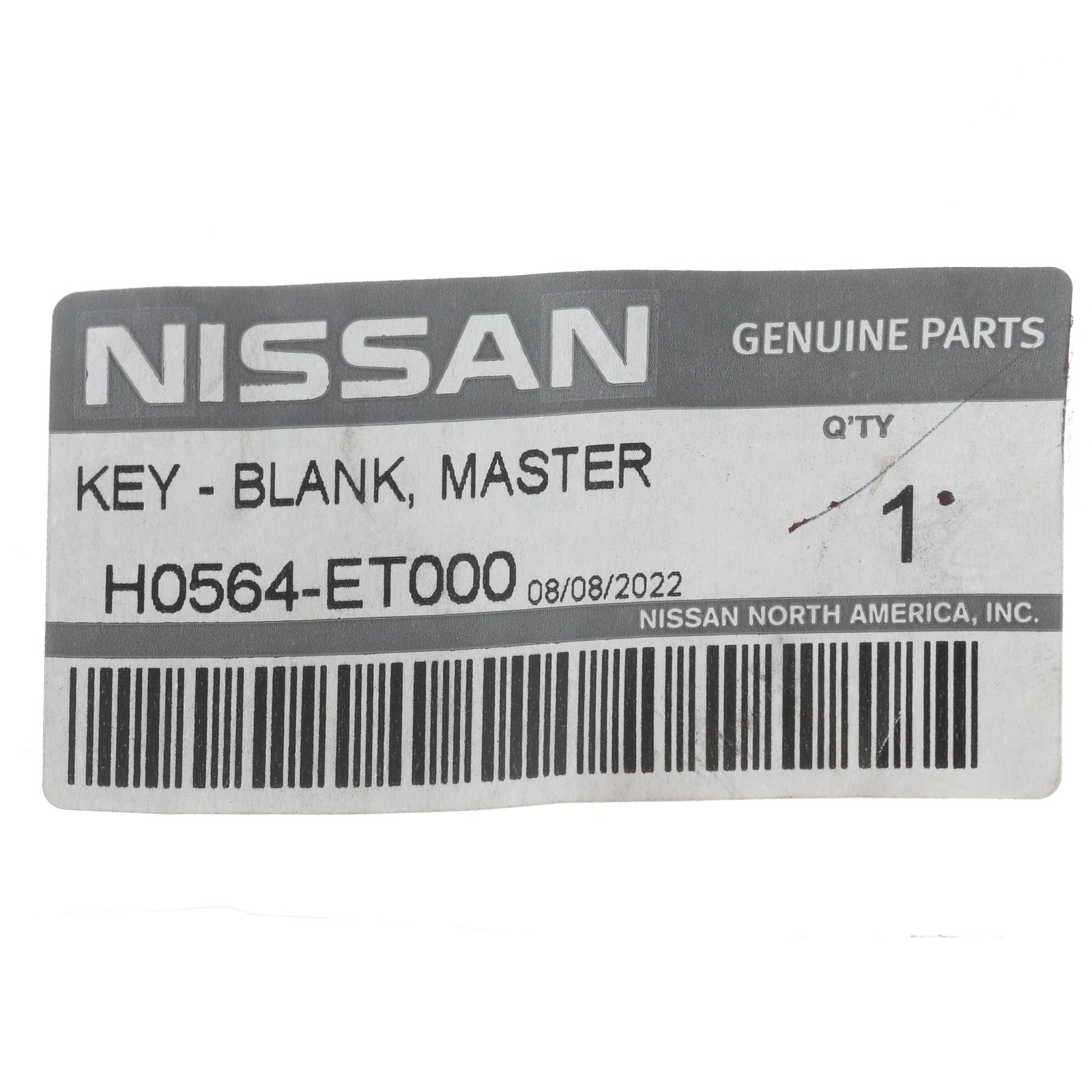 NEW OEM Nissan 2004-2015 Altima Armada Xterra Blank Master Key H0564-ET000
