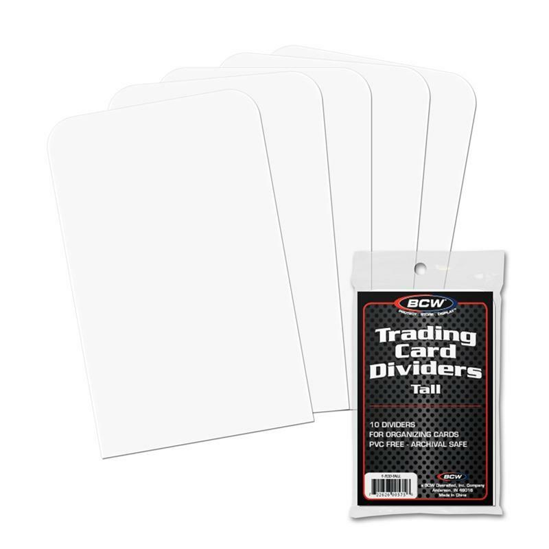 BUNDLE DEAL Sports Card TALL Dividers With FREE Customized NBA MLB & NFL Labels