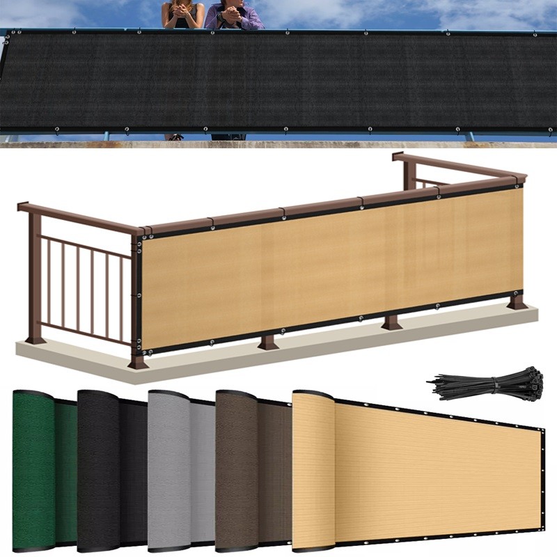 Heavy Duty 50' Privacy Fence Wind Screen Garden Yard Shade Fabric Mesh Cover Net