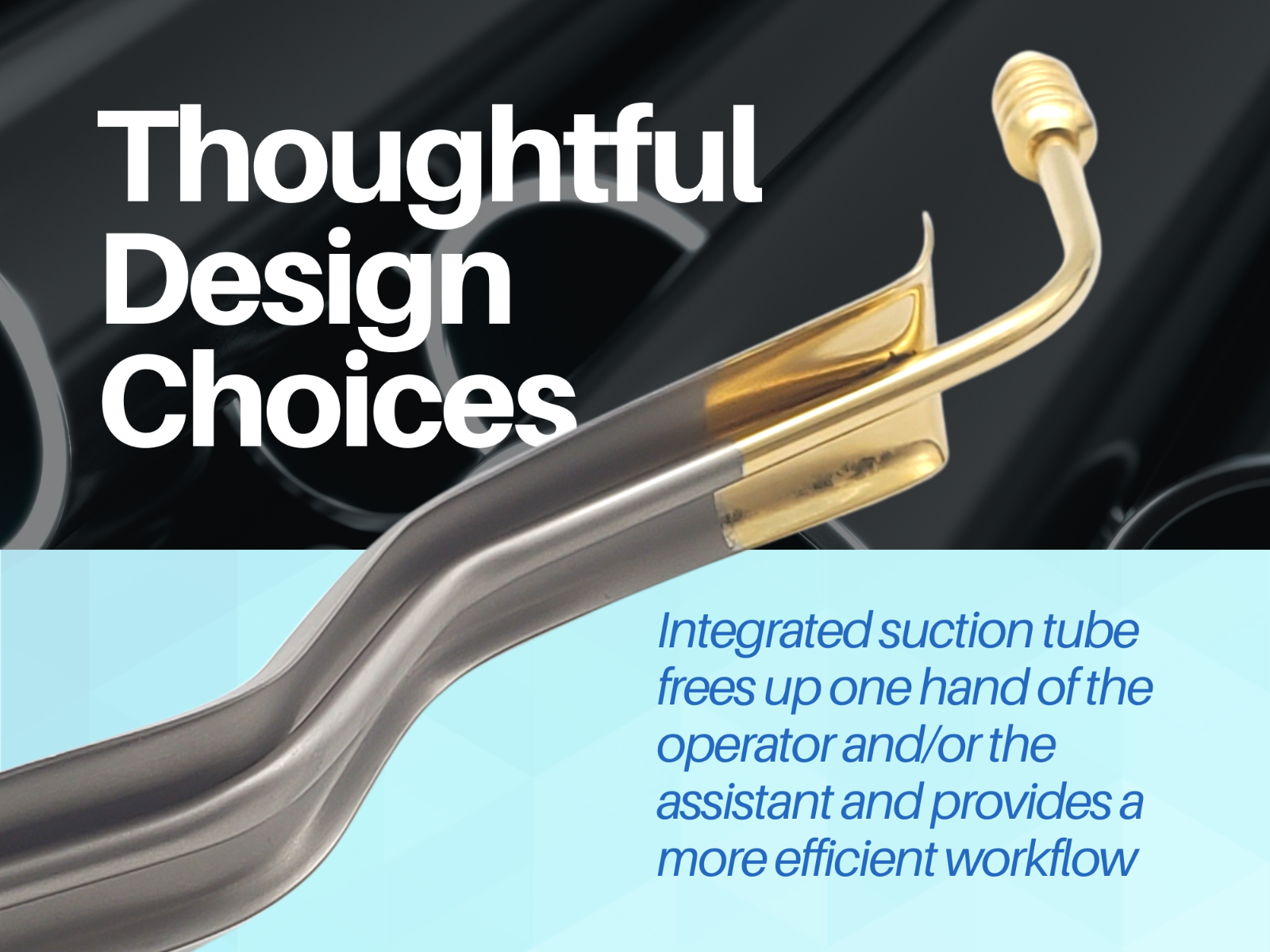 Minnesota Cheek Retractor with Suction Gold Plated Surgical Dental ARTMAN