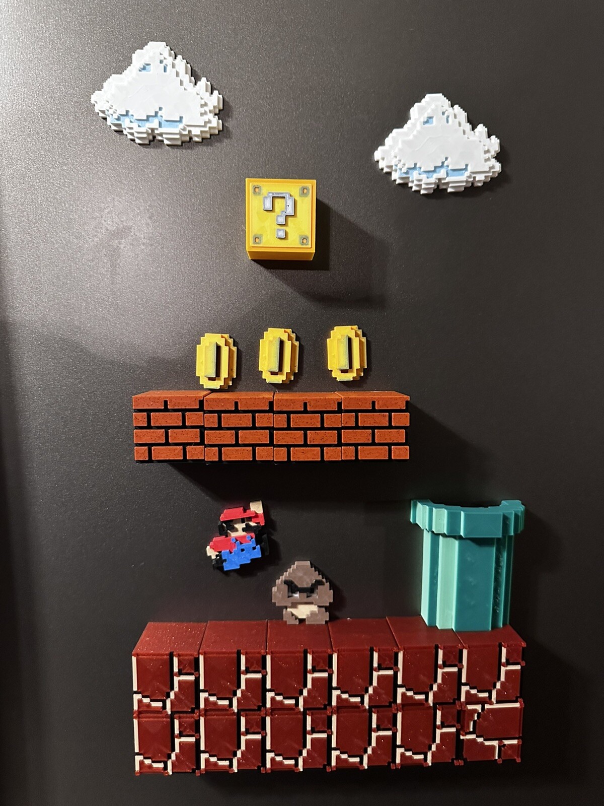 25 PCS Super Mario Fridge 3D Magnets - Refrigerator Set Office Decorations