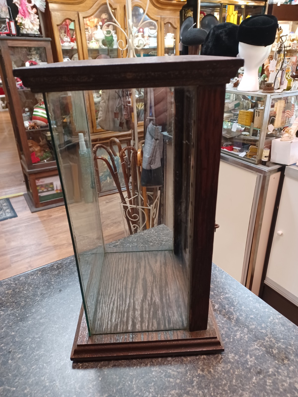 Antique Wood Display Case Canisteo NY Pharmacy 16" x 10" x 9"
