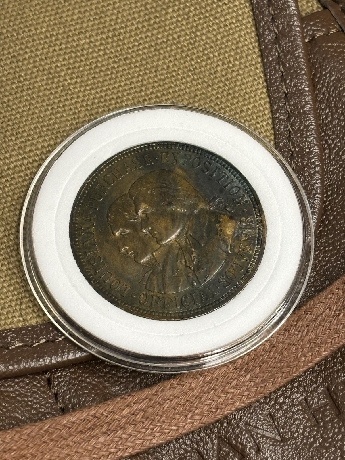 1904 So Called Dollar - Louisiana Purchase Expo HK 303 Beautiful Bronze Patina