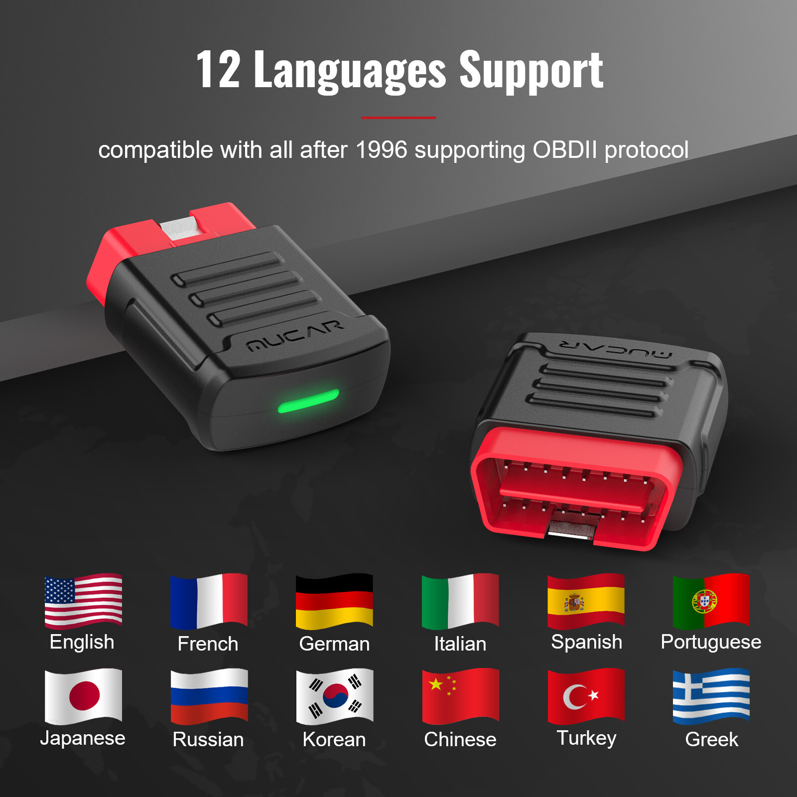 MUCAR BT200 OBD2 Scanner Bluetooth All System Car Diagnostic Reset Tool ABS Oil