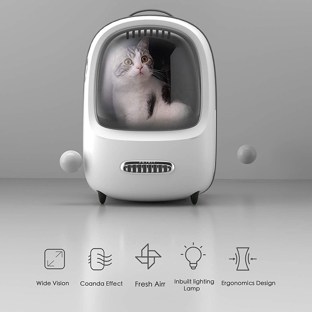 PETKIT Pre-owned Ventilated Pet Cat Backpack Carrier Bubble Portable Bag Used