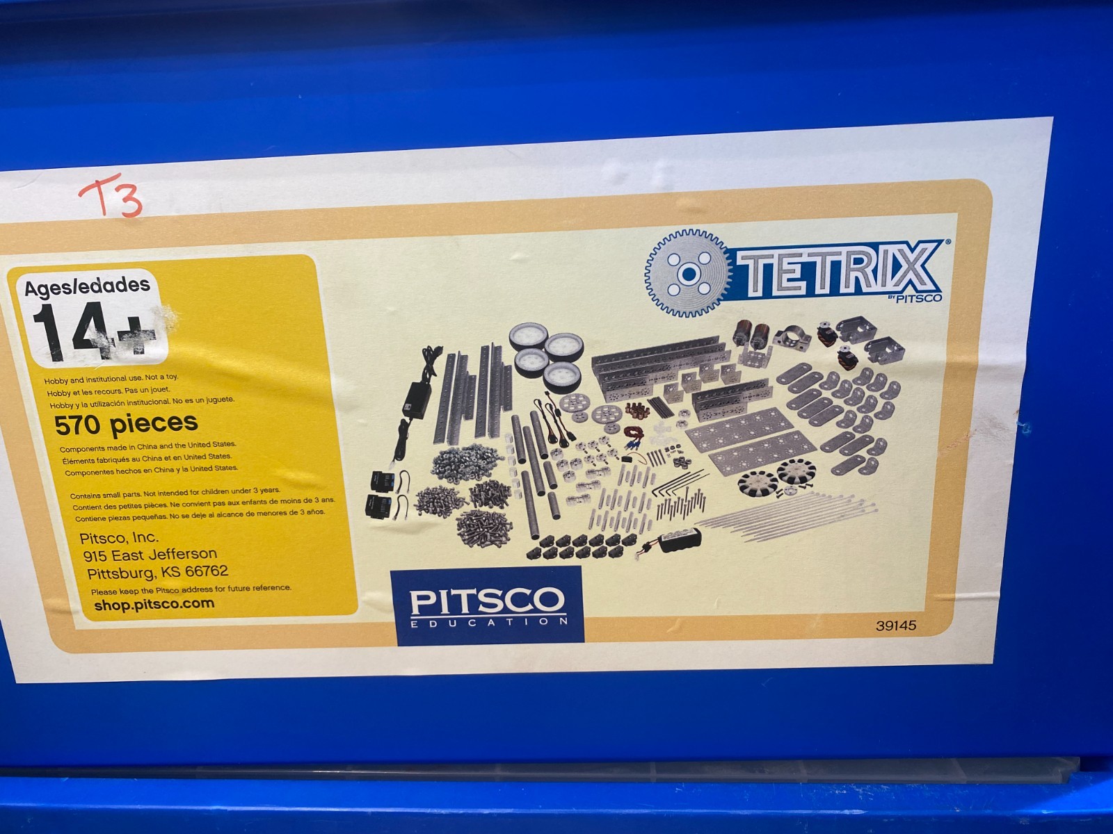 Pitsco TETRIX Robotics | Robot STEM Education Base Set 570 Pieces 739145 LEGO •