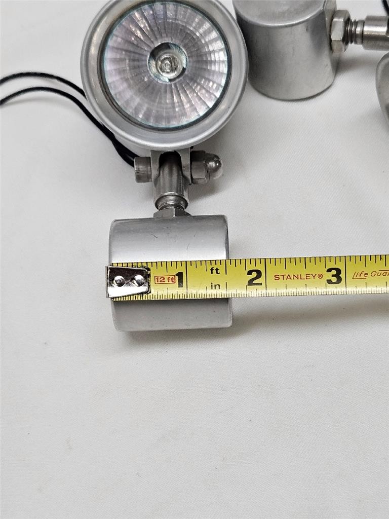 Vintage Pair Motorcycle Bullet Halogen Driving Lights 12V