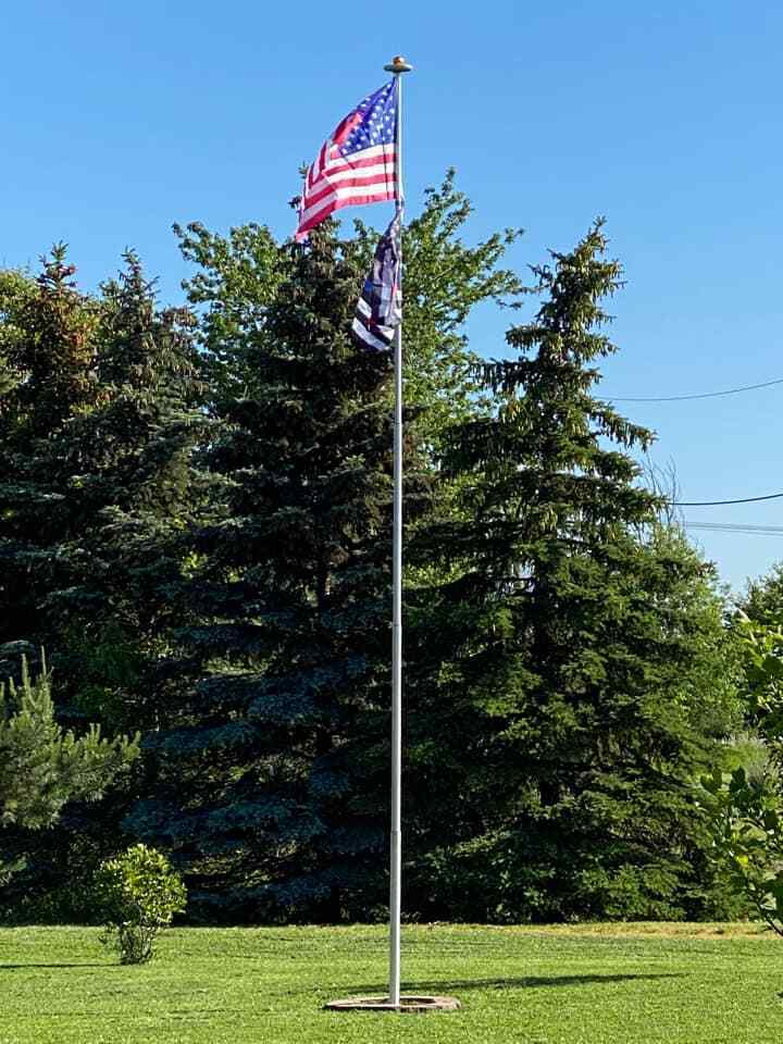 20' & 25' Delta Pin-Lock TELESCOPING Flag pole (Silver)