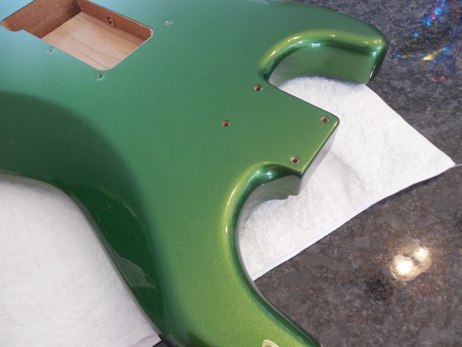 Fender Stratocaster Harvest Green MIM Body Plus Extras Loaded pickguard. #READ#