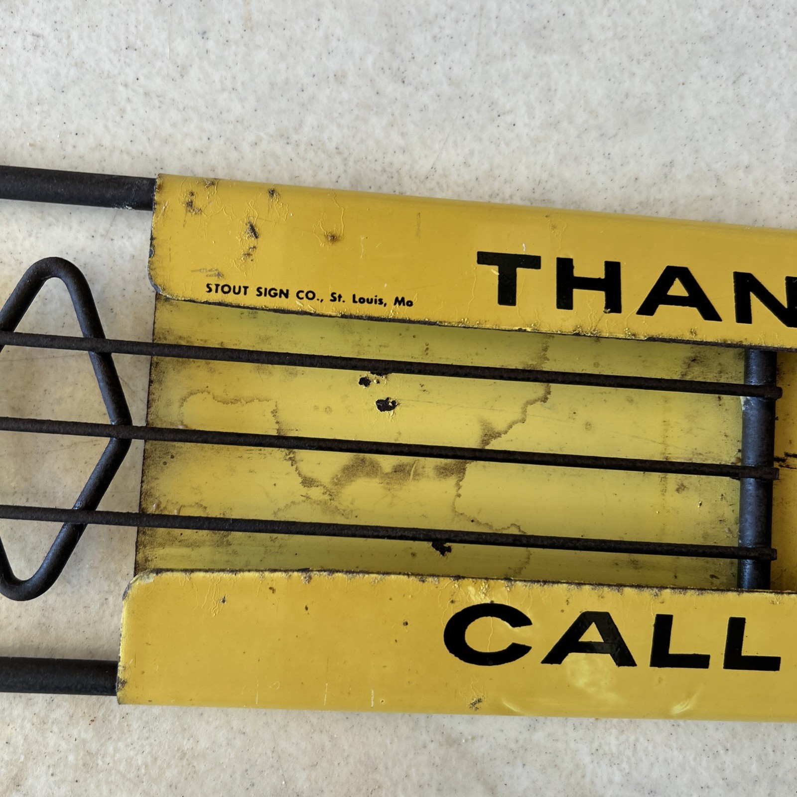 Vintage Have A Pepsi-Cola" Advertising Soda Screen Door Pull Push Bar Expandable