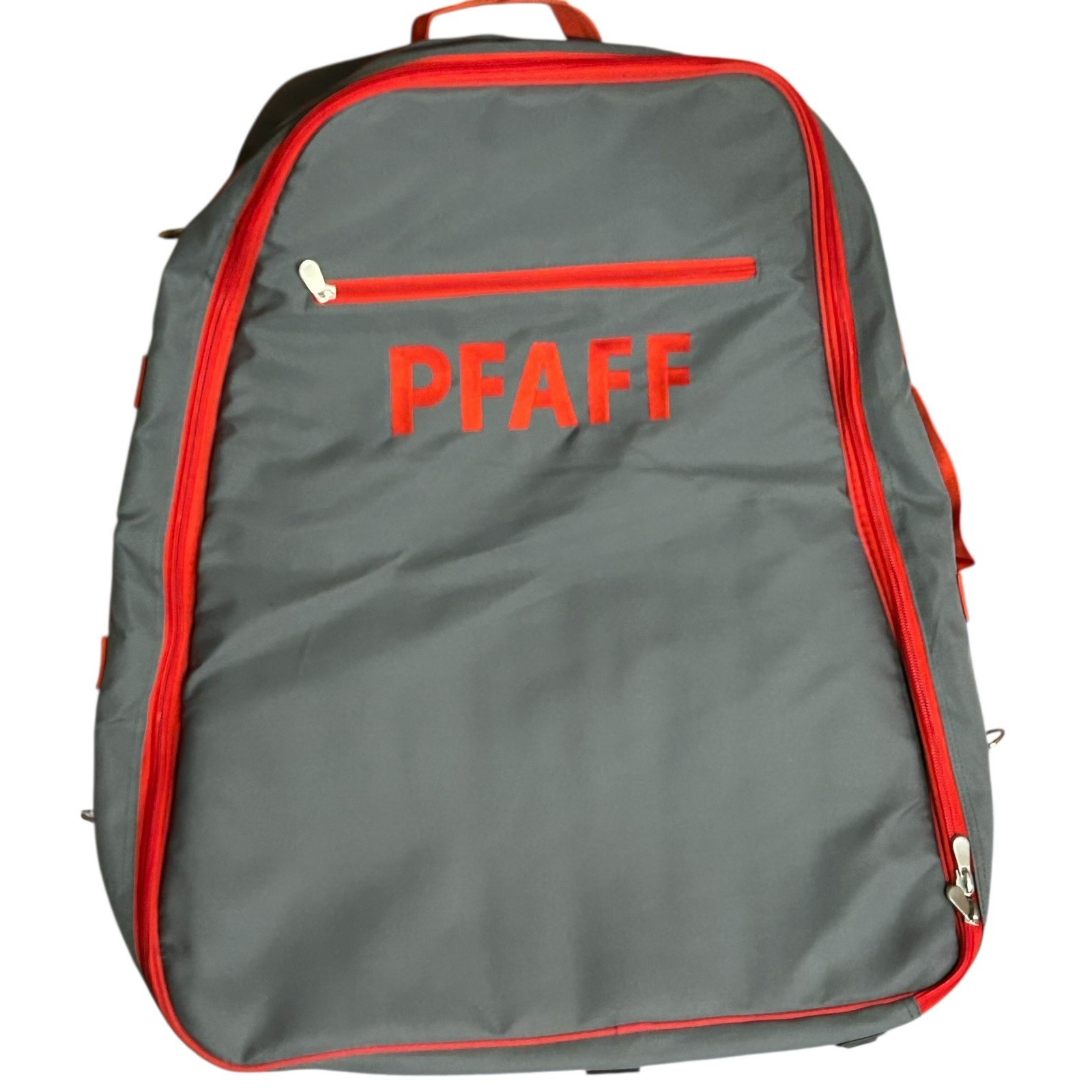 PFAFF Large Bag Sewing Machine Carrier Grey Red Nice Condition Ships Quickly