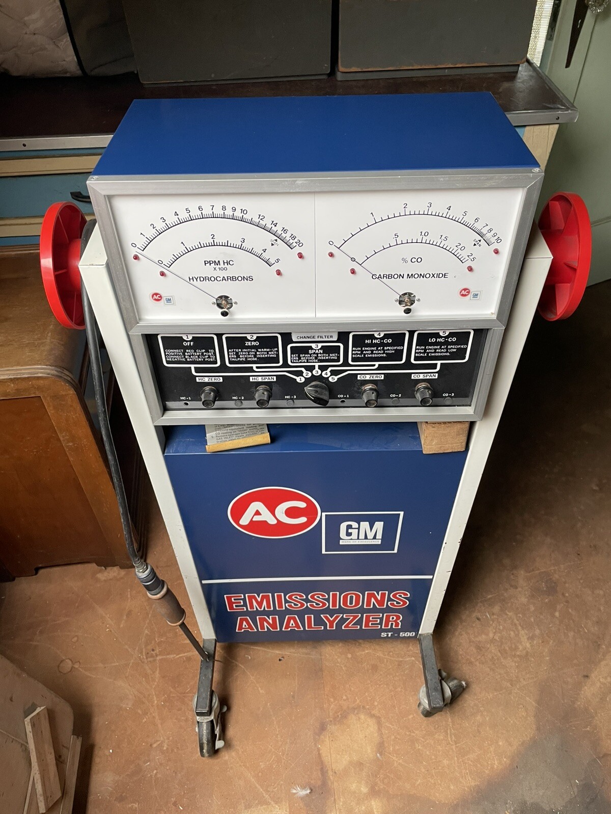 Ac St-500 Emission Analyzer Vintage
