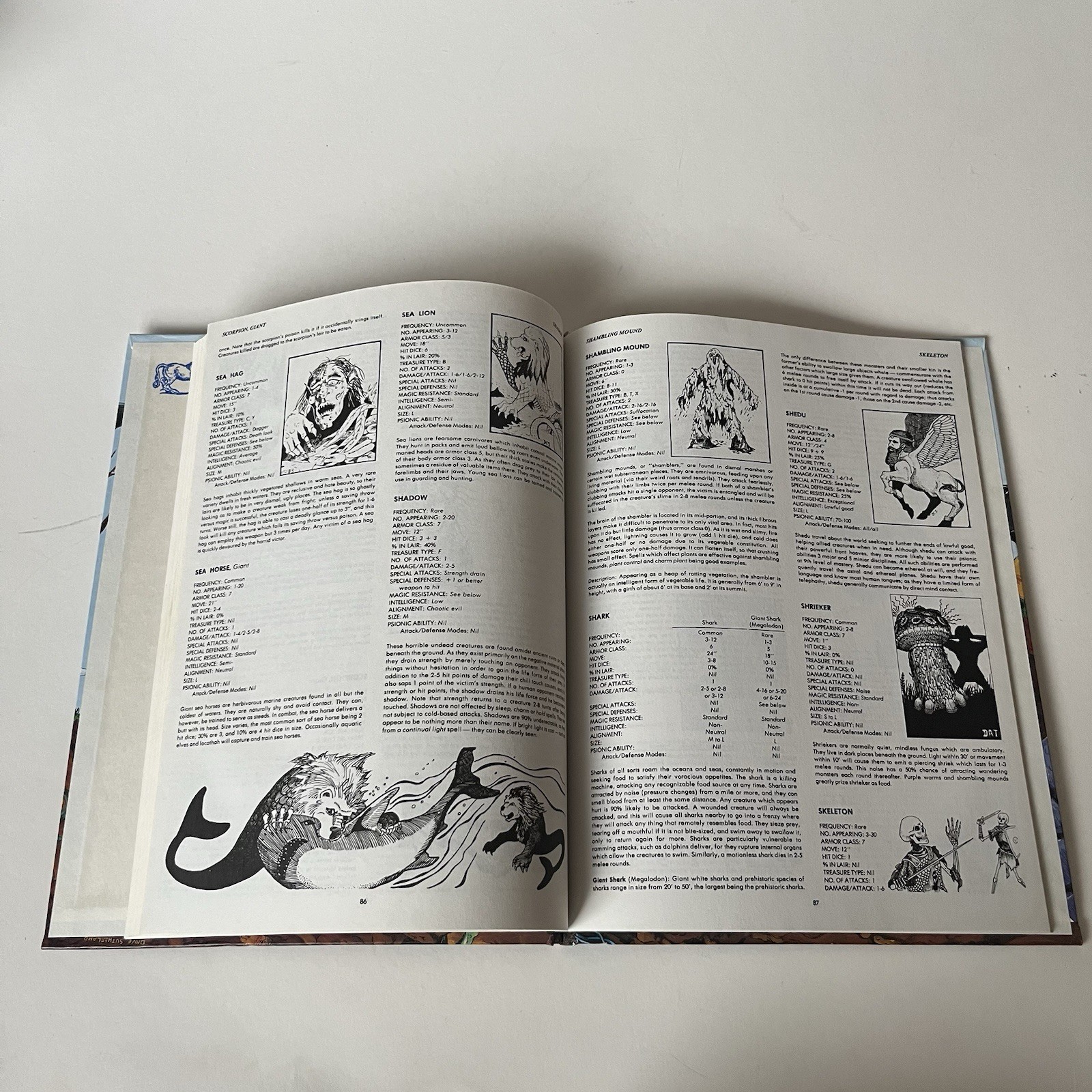 TSR AD&D Monster Manual 4th Edition 1979 Advanced Dungeons & Dragons