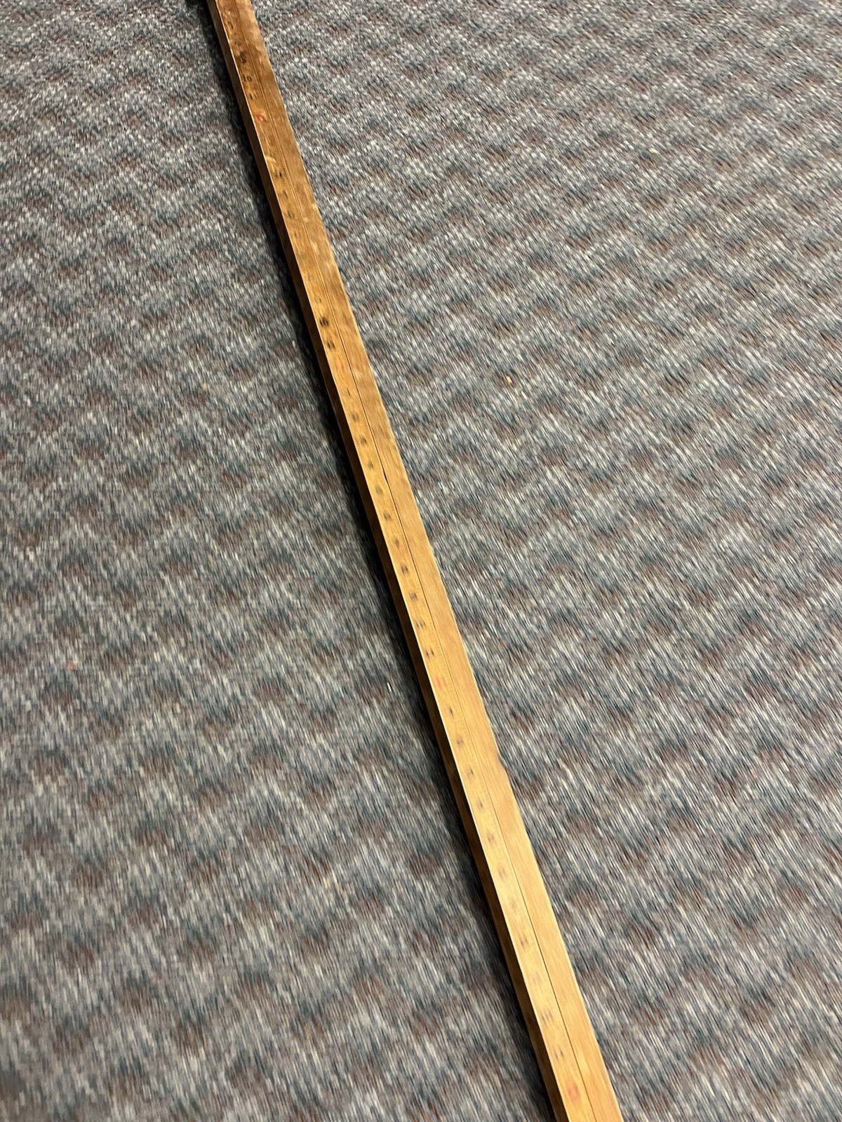 Vintage 10 Ft WOOD MEASURING STICK grade rod rule surveying story pole wall art