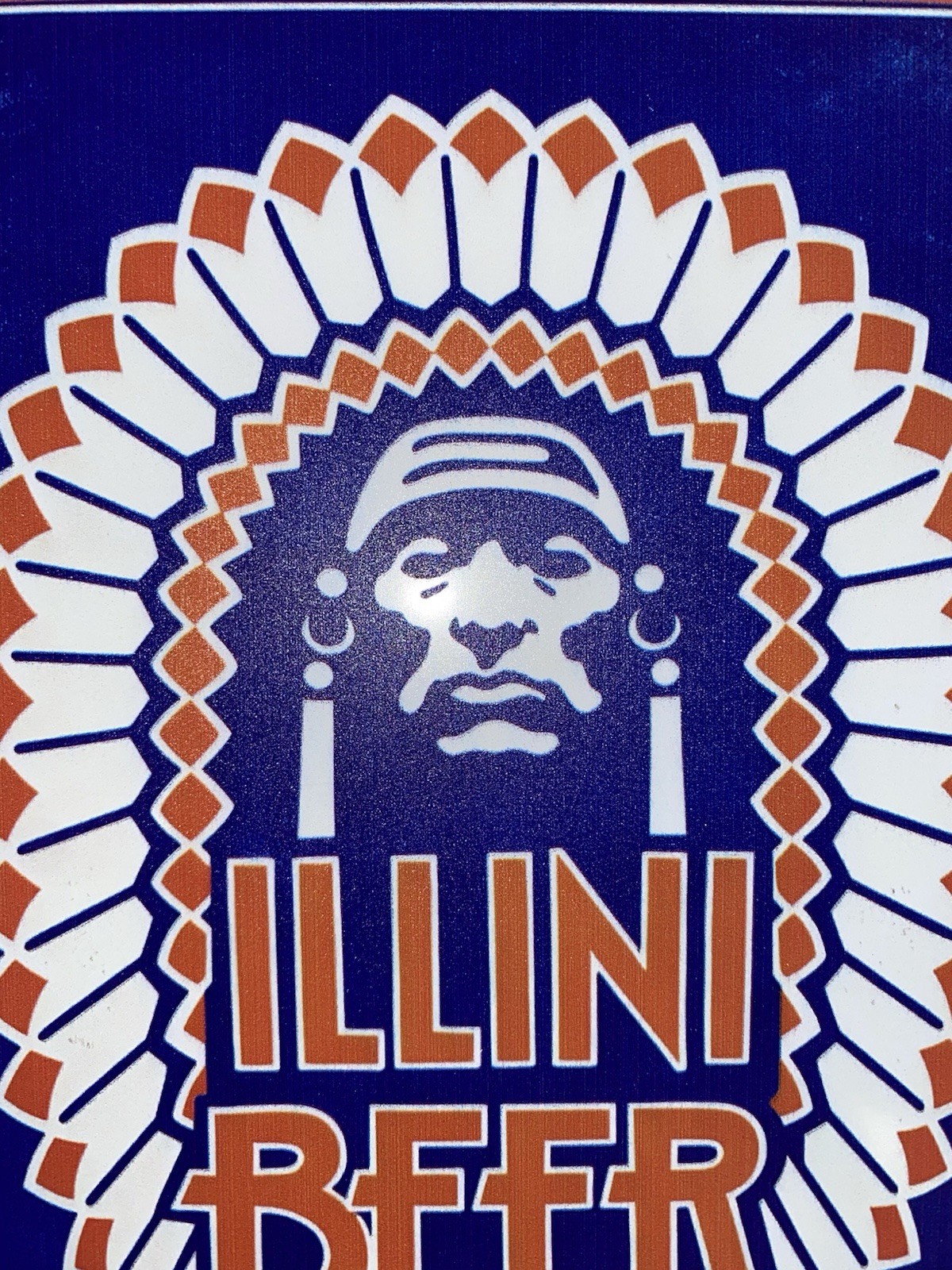 Illinois University Fighting Illini Beer Sign - Retro 1984