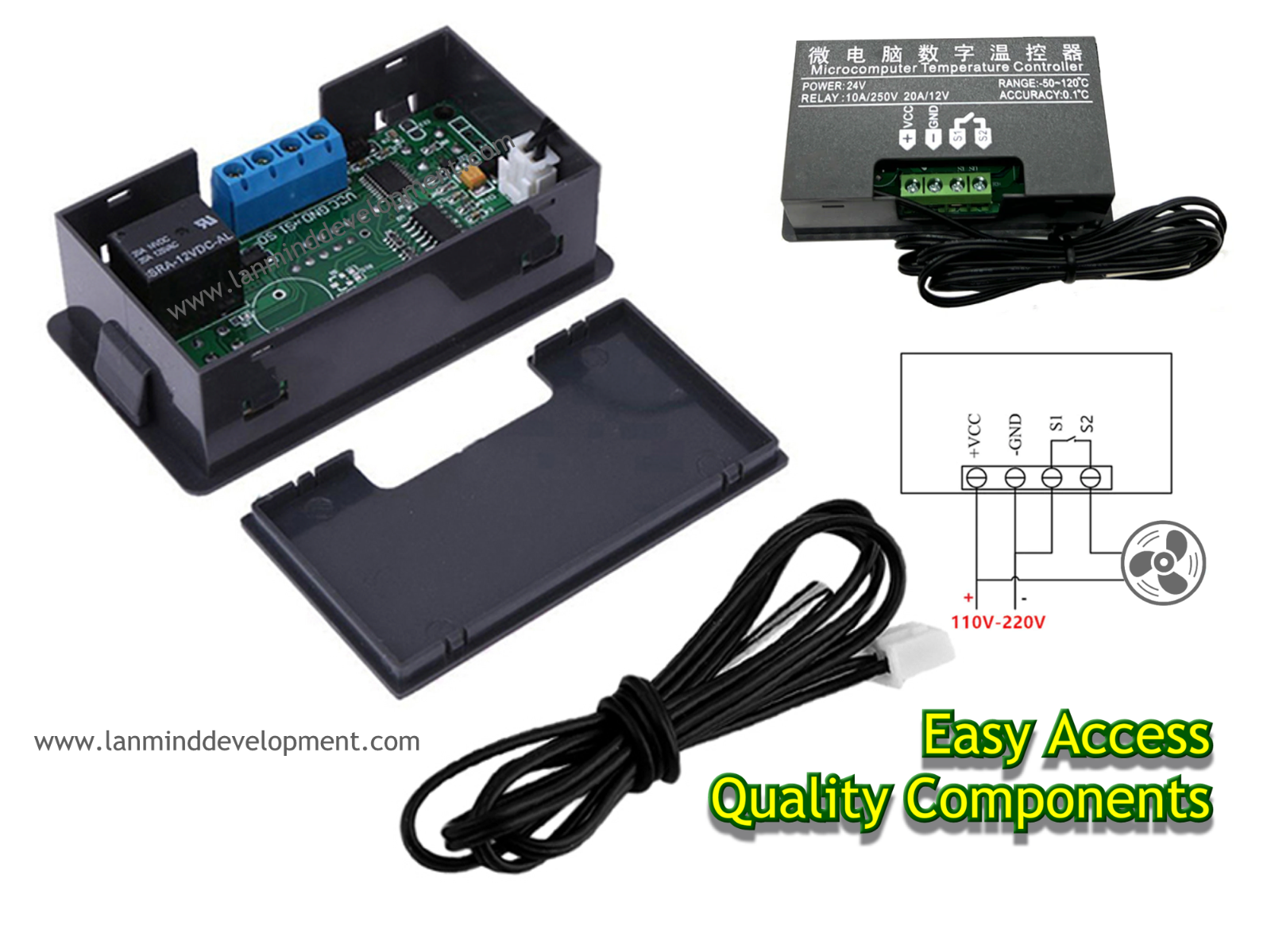 W3230 110-220V High Precision Digital Temperature Controller Thermostat -50~120℃