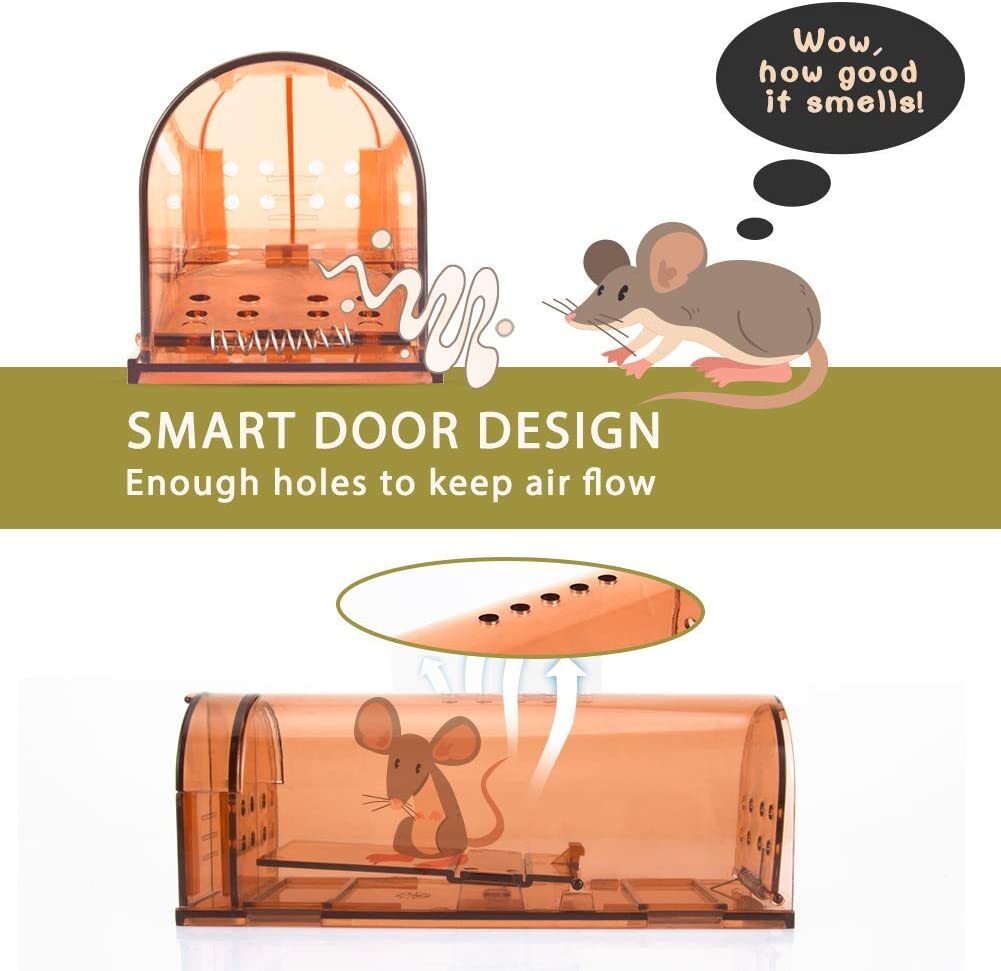 Humane Mouse Traps - 2 Pack - Live Catch and Release - #1 Best Selling Mousetrap
