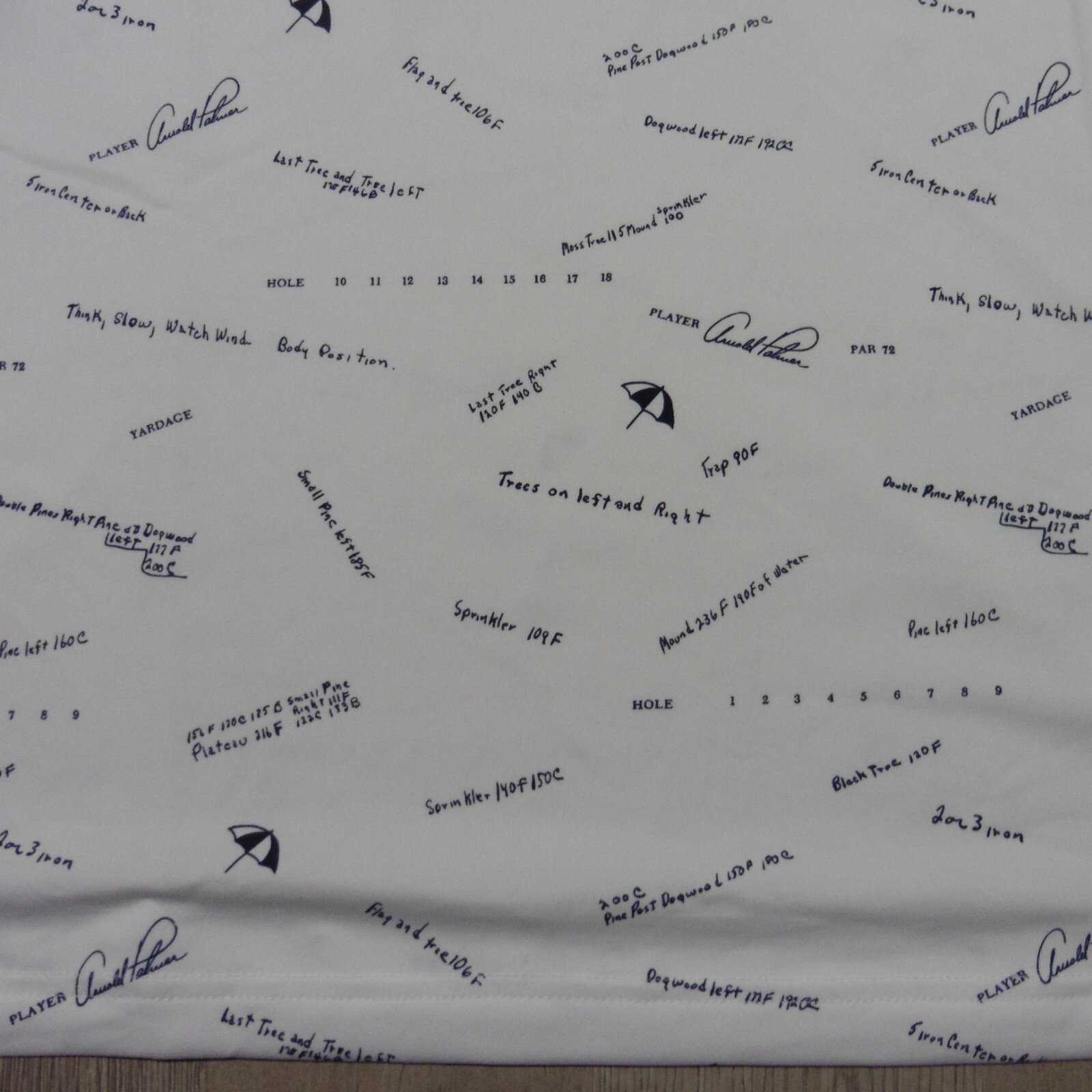 PUMA Arnold Palmer AP Scorecard Men's Golf Polo Shirt M White