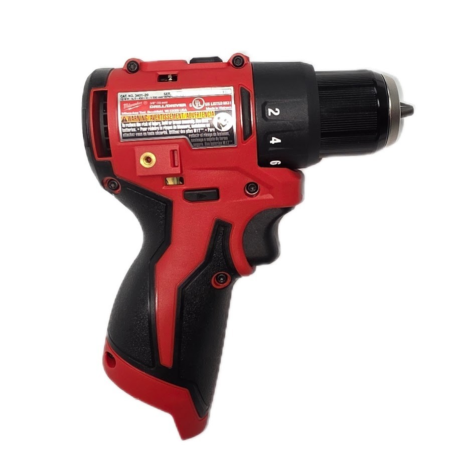 Milwaukee 3401-20 M12 12V 3/8" Subcompact Brushless Drill/Driver – Bare Tool