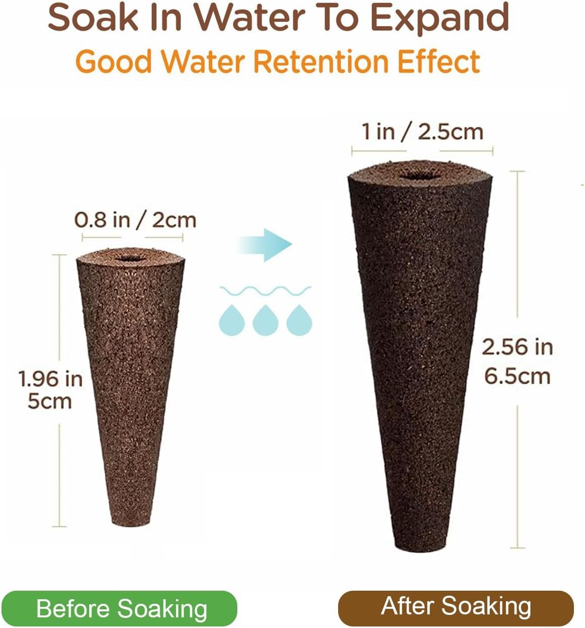 50 Pack Hydroponic Grow Sponges Seed Pods Replacement, Growing System Plant...