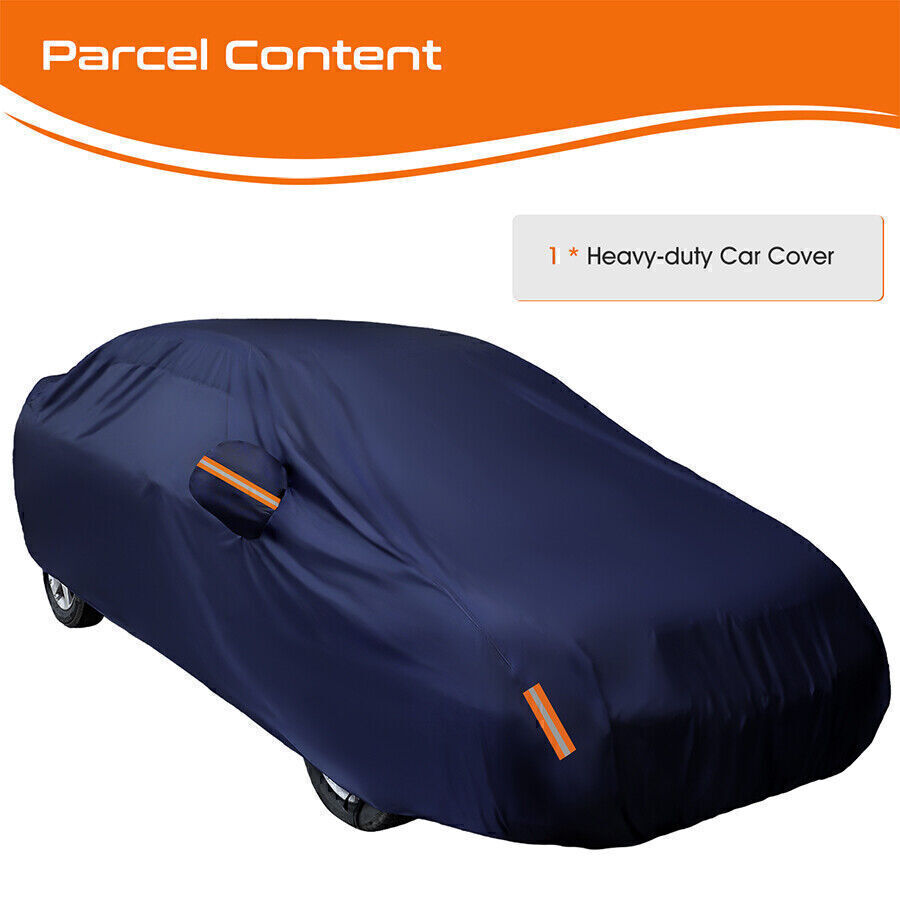 Full Car Cover Waterproof All Weather Protection Anti-UV Rain Snow Anti Scratch