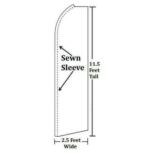 Welcome Advertising Feather Flag Swooper Flutter Banner Super Flag Open 24/7