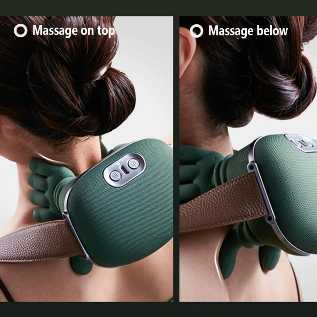 Bionic Heated Massager, Portable Shiatsu Neck and Back Massager, for Pain Relief