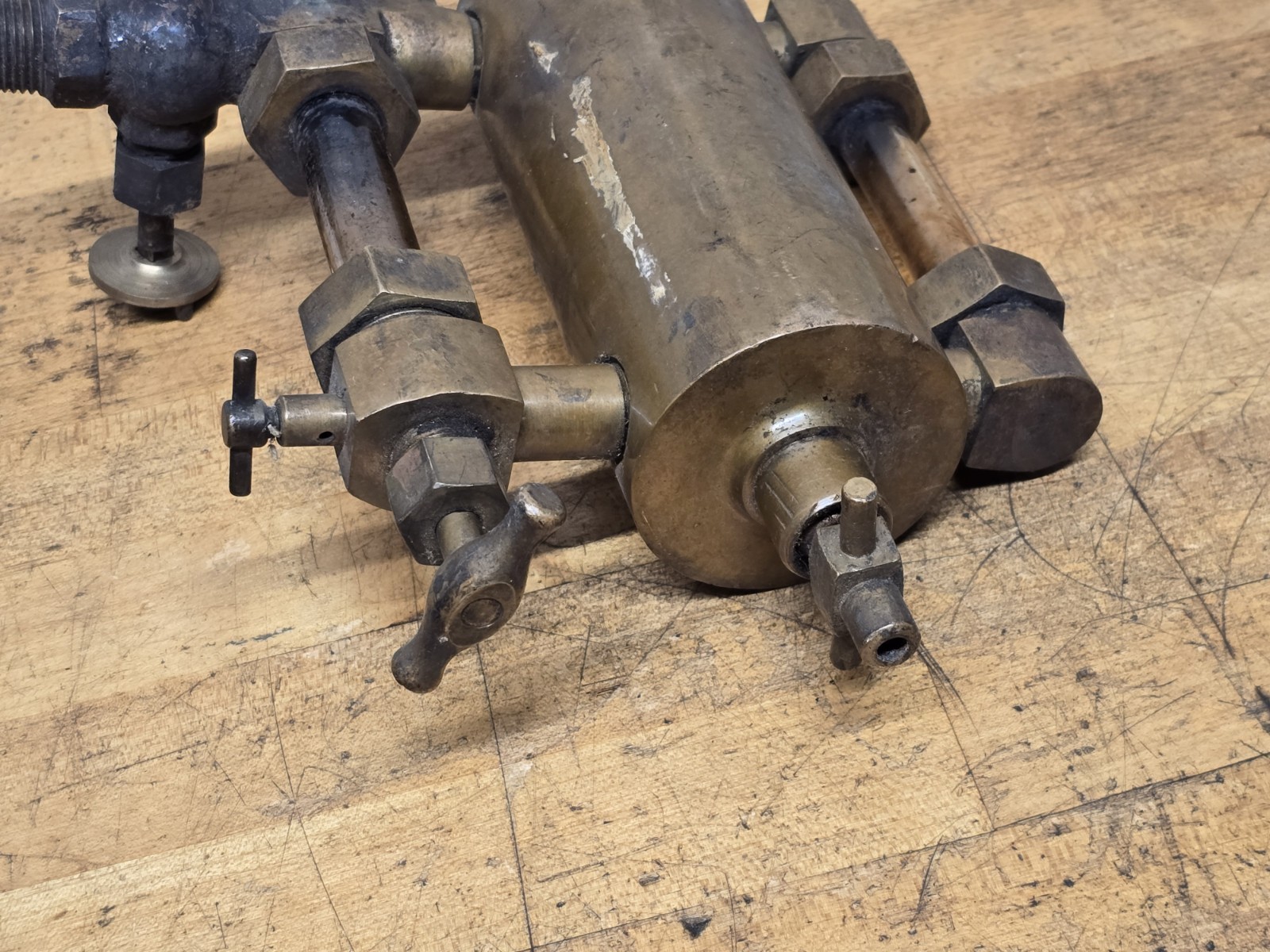 Antique Brass Lunkenheimer Senior Lubricator Oiler Hit Miss Steam Engine