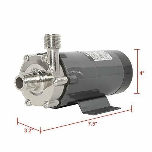110V Magnetic Home Brewing System Beer Pump with 1/2'' NPT Thread