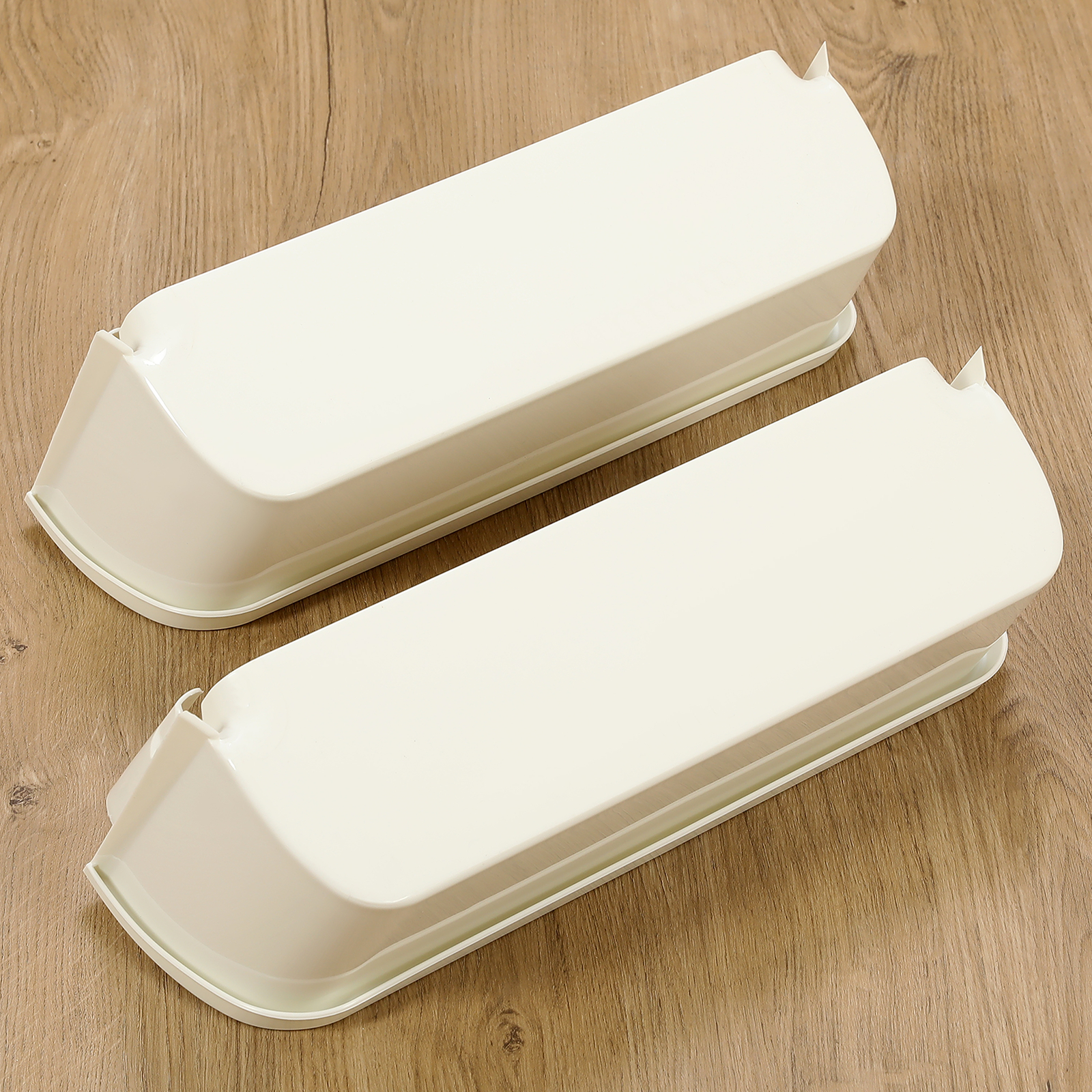 2-Pack 240323001 Door Bin Shelf White Lower ABS For Frigidaire Refrigerator