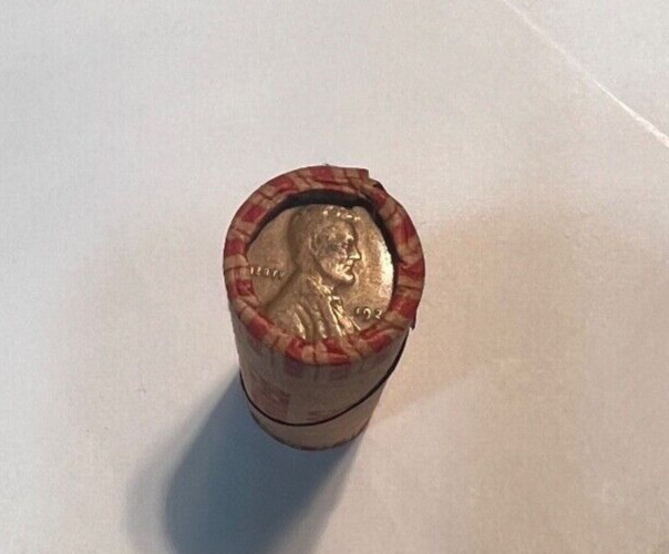 Wheat Penny Rolls and Indian Head Showing On One End