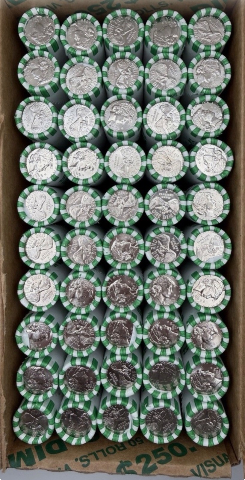 New 2026-D SEMIQ LIBERTY DIME ROLL UNOPENED/UNSEARCHED (In Tube Capsule)