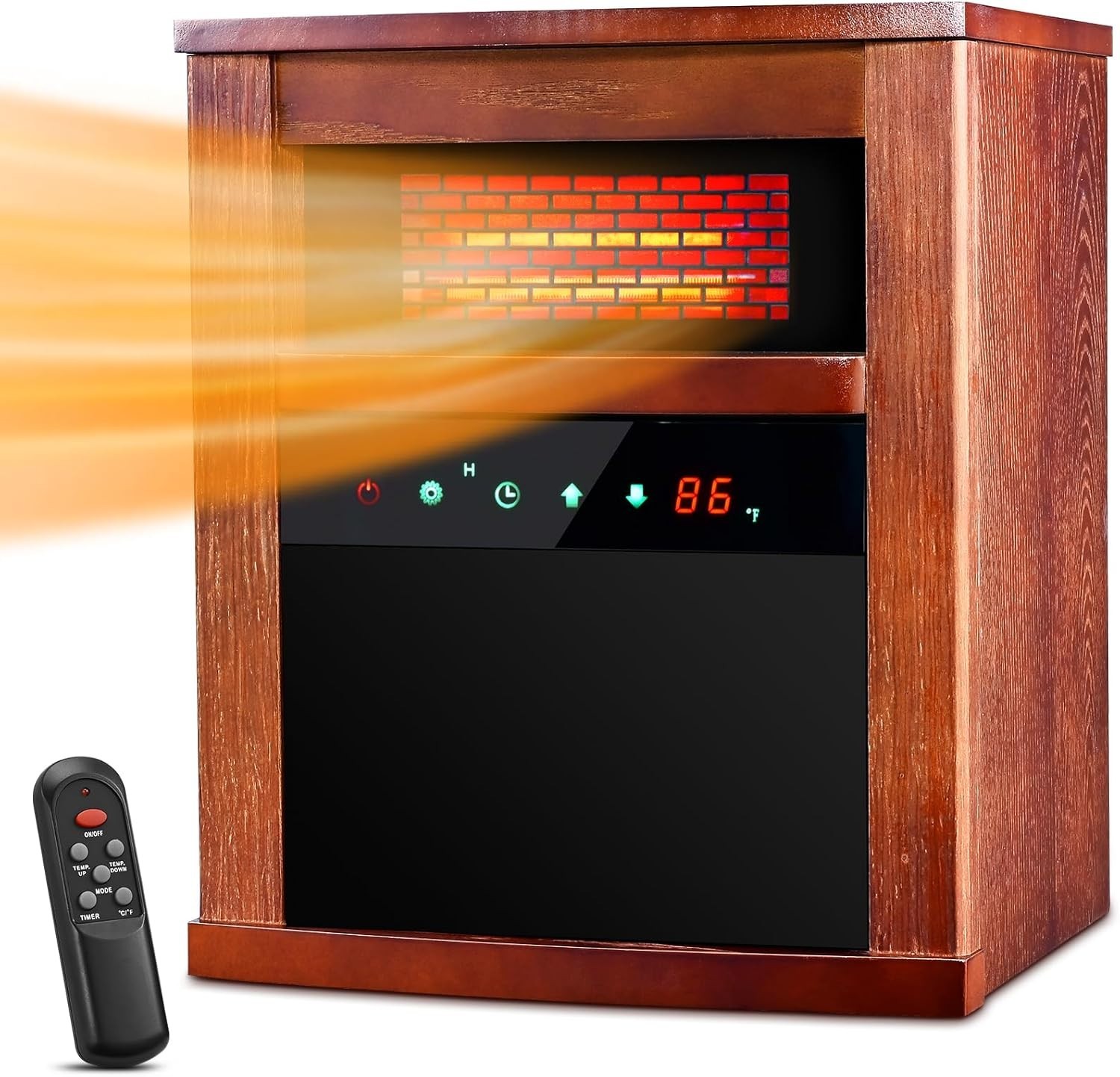 Air Choice Trustech 1500W Portable Infrared Space Heater with Remote Control