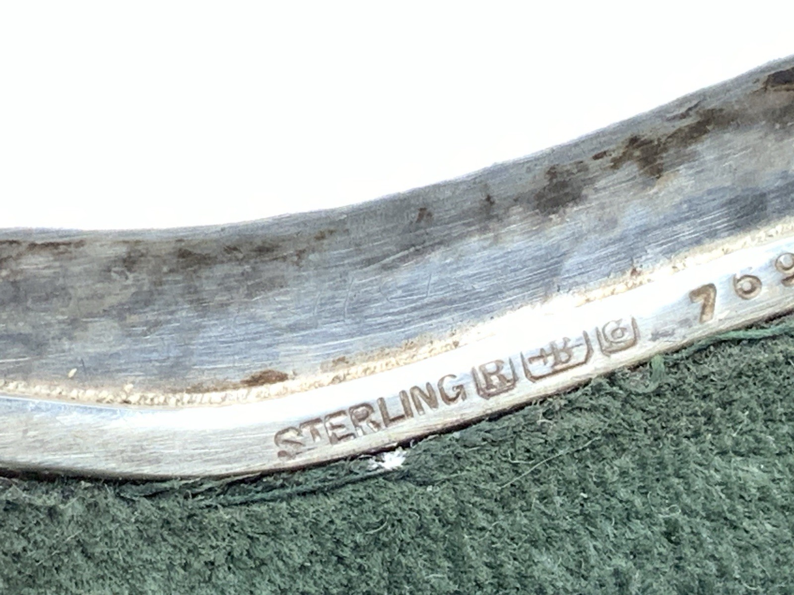 Blackinton Sterling Silver Vintage Deco Monogrammed Eyeglasses Case - 65.7g