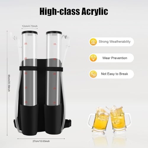 Dual Tank Double Drink Dispenser,Beverage Dispenser Backpack Beer liquid Shot