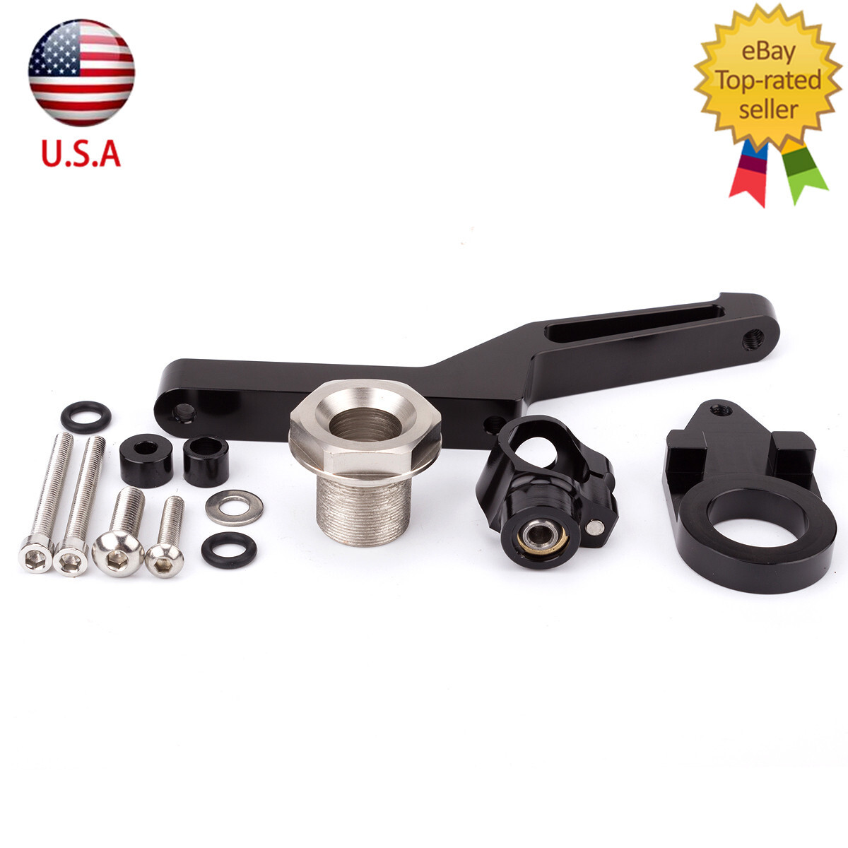 For Kawasaki Ninja 600 ZX636 ZX6R 2009-2024 Steering Damper Bracket Mount Kit