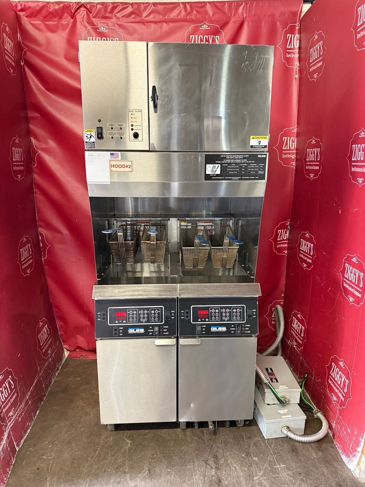 🚨 Giles GBF-2-50GVH double ventless fryer