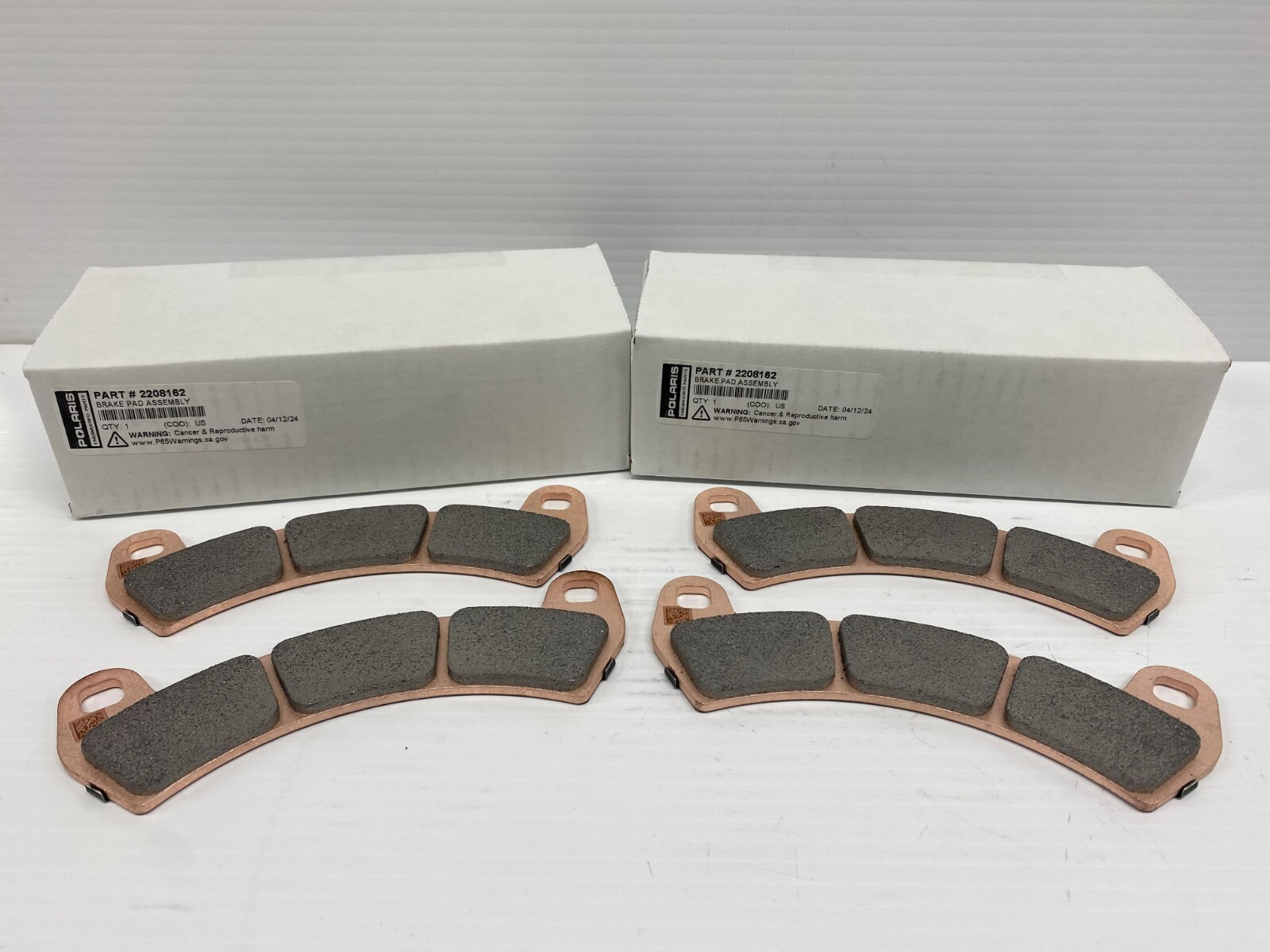 2020-2024 Polaris RZR Pro XP OEM Brake Pad Kit- 2208162 2208161 Front & Rear